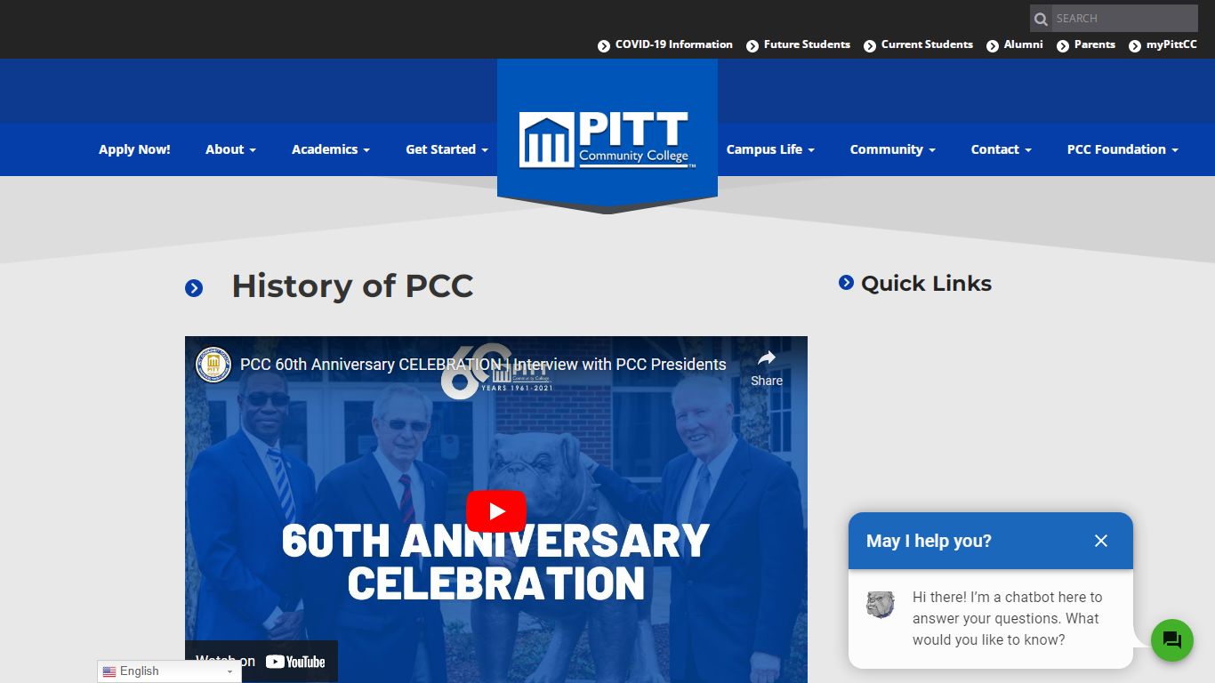 History of PCC - About PCC | Pitt Community College